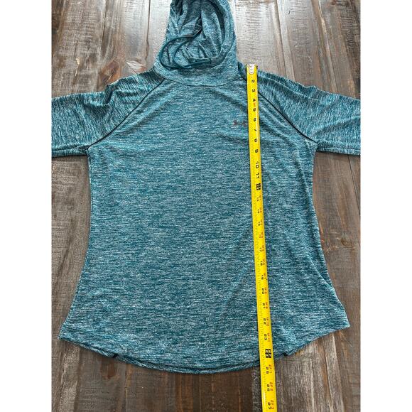 Under Armour Womens Velocity Wordmark Hoodie Size Medium Blue - Picture 7 of 9